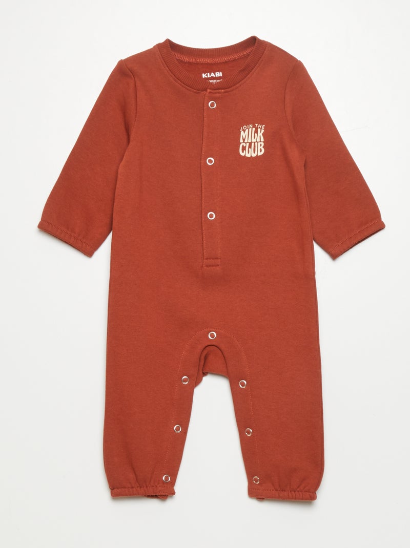 Pelele de punto con estampado de fantasía ROJO - Kiabi