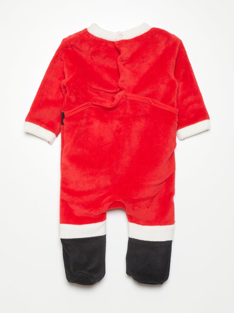 Pelele de punto suave 'Mickey' ROJO - Kiabi