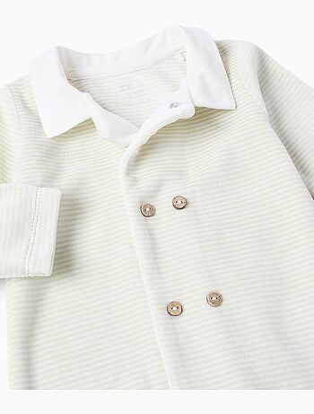 Pelele de Terciopelo Cardado, Verde Claro