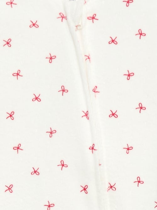 Pelele de terciopelo con cierre de cremallera - Kiabi