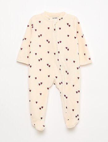 Pijama de terciopelo con cremallera