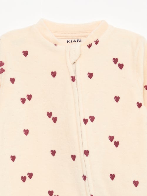 Pelele de terciopelo con cierre de cremallera - Kiabi Pelele de terciopelo con cierre de cremallera - Kiabi
