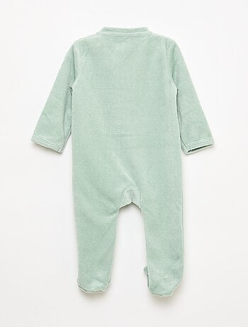 Pijama de terciopelo con cremallera