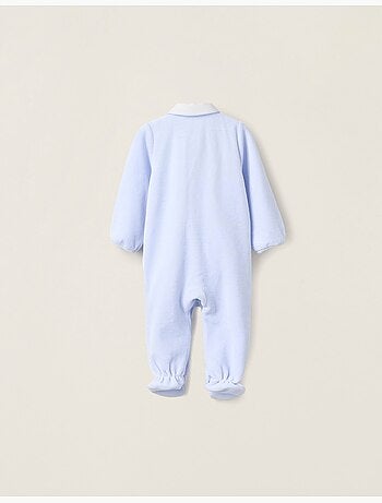 Pelele de terciopelo con detalle plisado