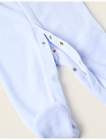 Pelele de terciopelo con detalle plisado