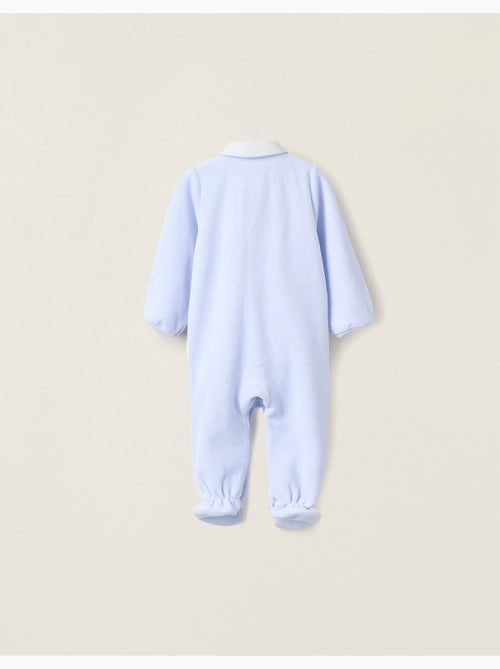 Pelele de terciopelo con detalle plisado - Kiabi