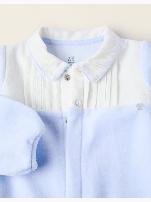 Pelele de terciopelo con detalle plisado - Kiabi