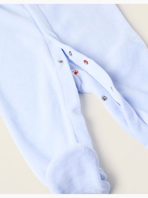 Pelele de terciopelo con detalle plisado - Kiabi