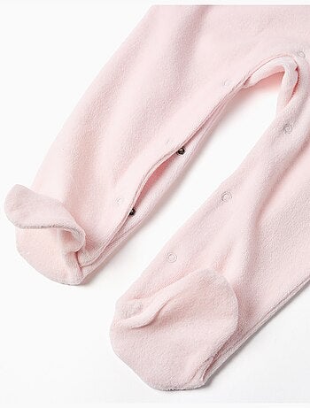 Pelele de terciopelo con estrella estampada