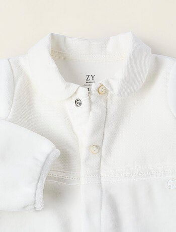 Pelele de terciopelo con textura