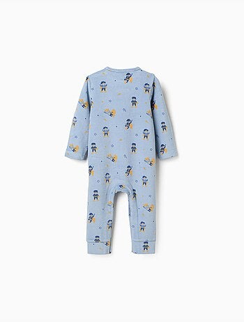 Pelele de terciopelo sin pies con motivo