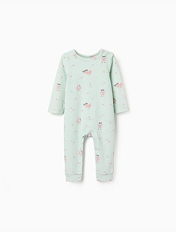 Pelele de terciopelo sin pies con motivo