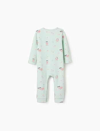 Pelele de terciopelo sin pies con motivo