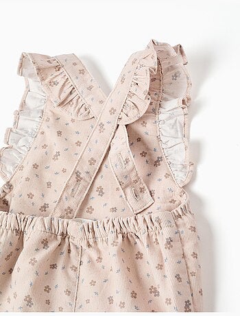 Pelele floral con volantes