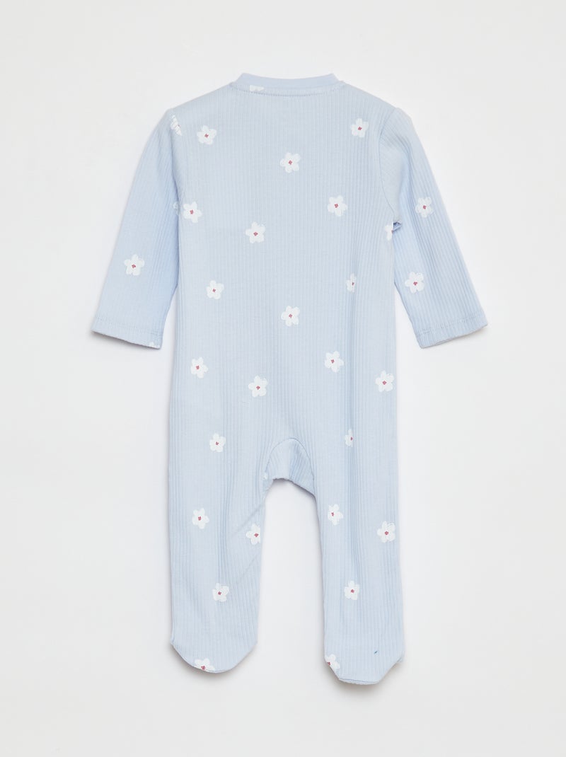 Pelele ligero de canalé AZUL - Kiabi