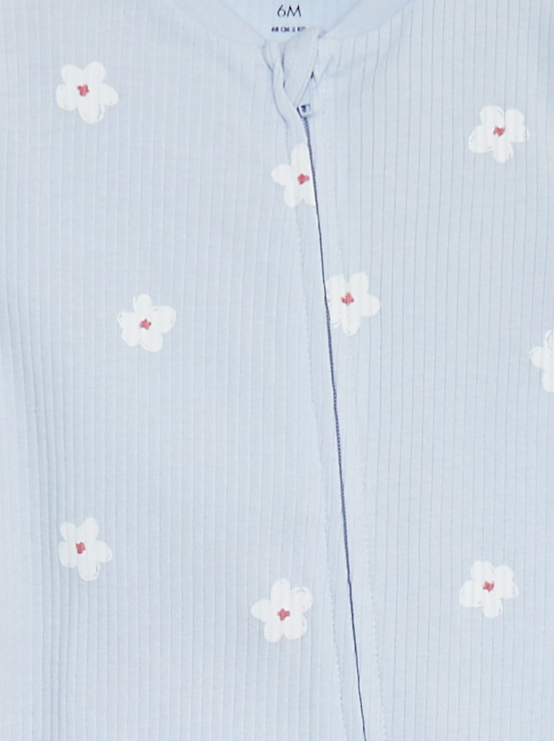 Pelele ligero de canalé AZUL - Kiabi