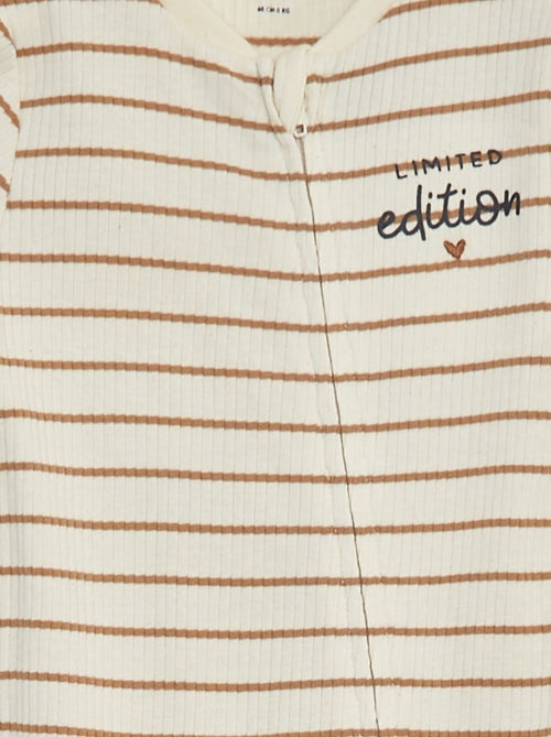 Pelele ligero de canalé - Kiabi