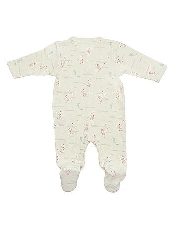 Pelele malla acanalada en algodón