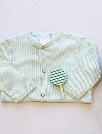 Pelele malla acanalada en algodón