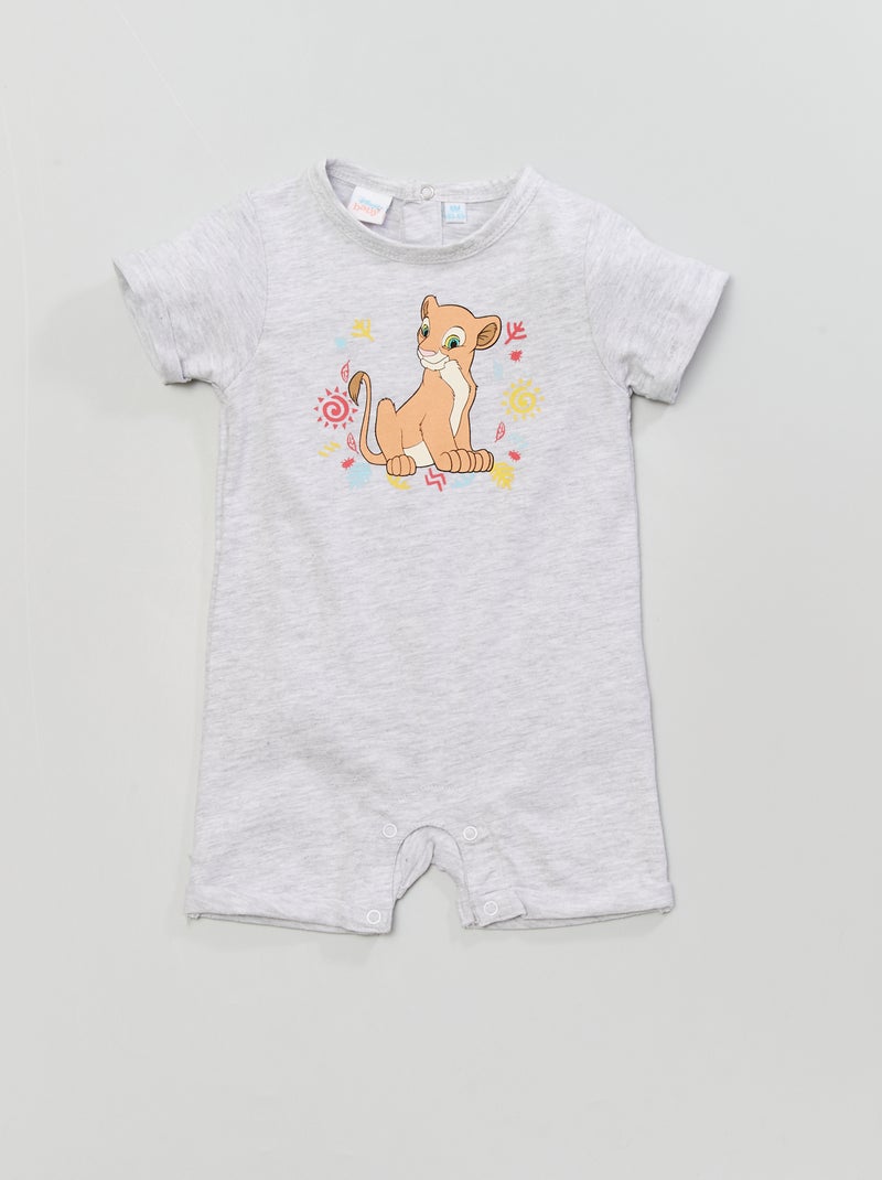 Pelele 'Nala' 'El Rey León' 'Disney' gris chiné - Kiabi