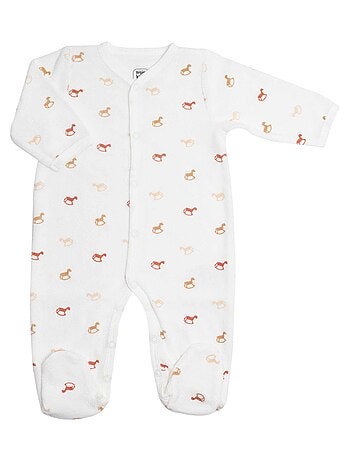 Pelele para bebé con estampado actual de caballitos balancín