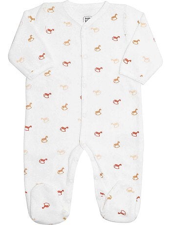 Pelele para bebé con estampado actual de caballitos balancín