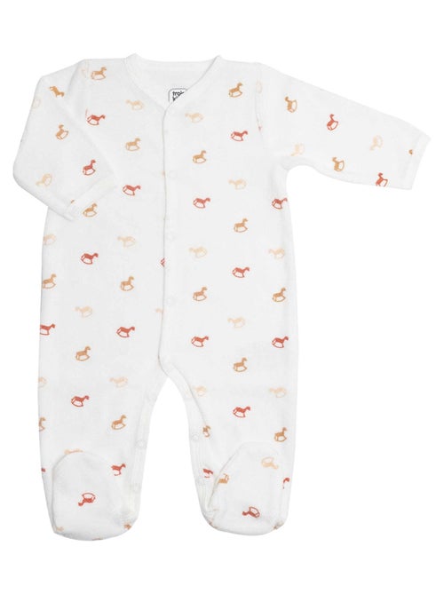 Pelele para bebé con estampado actual de caballitos balancín - Kiabi