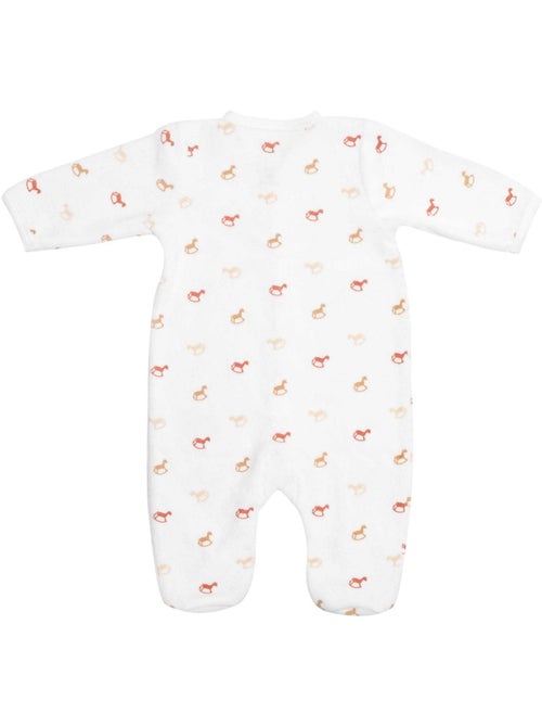 Pelele para bebé con estampado actual de caballitos balancín - Kiabi