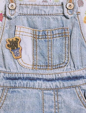 Pelele para bebé niña de algodón orgánico pinea - Kitikate