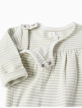 Pelele perchado a rayas