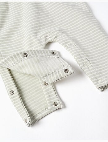 Pelele perchado a rayas