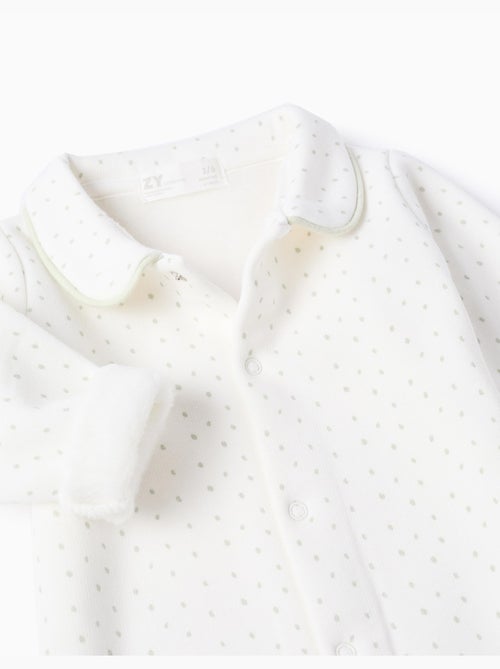 Pelele suave y confortable, blanco - Kiabi