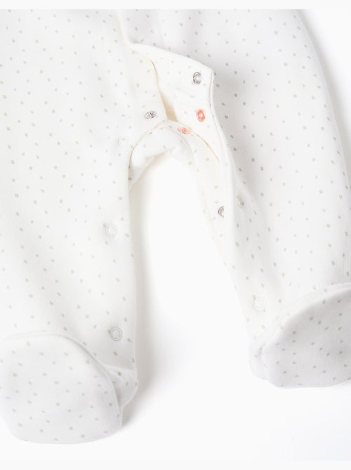 Pelele suave y confortable, blanco - Kiabi