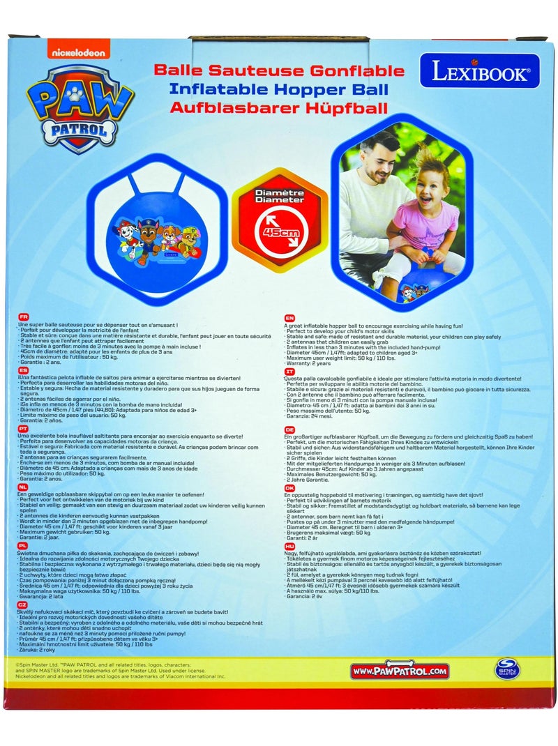 Pelota hinchable Paw Patrol Rosa 18' / 45cm Azul - Kiabi