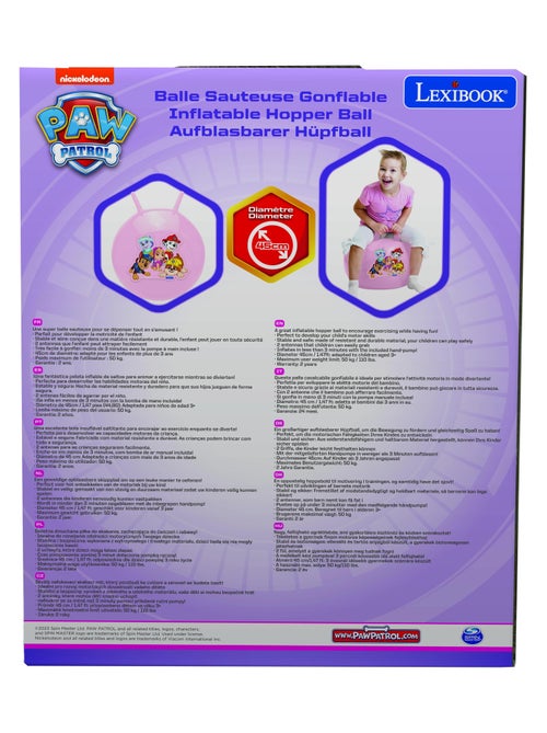 Pelota hinchable Paw Patrol Rosa 18' / 45cm - Kiabi