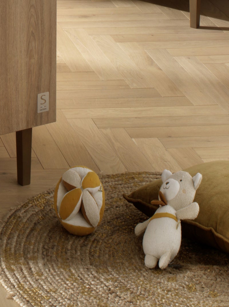 Pelota sensorial en algodón orgánico y - SAUTHON Amarillo - Kiabi