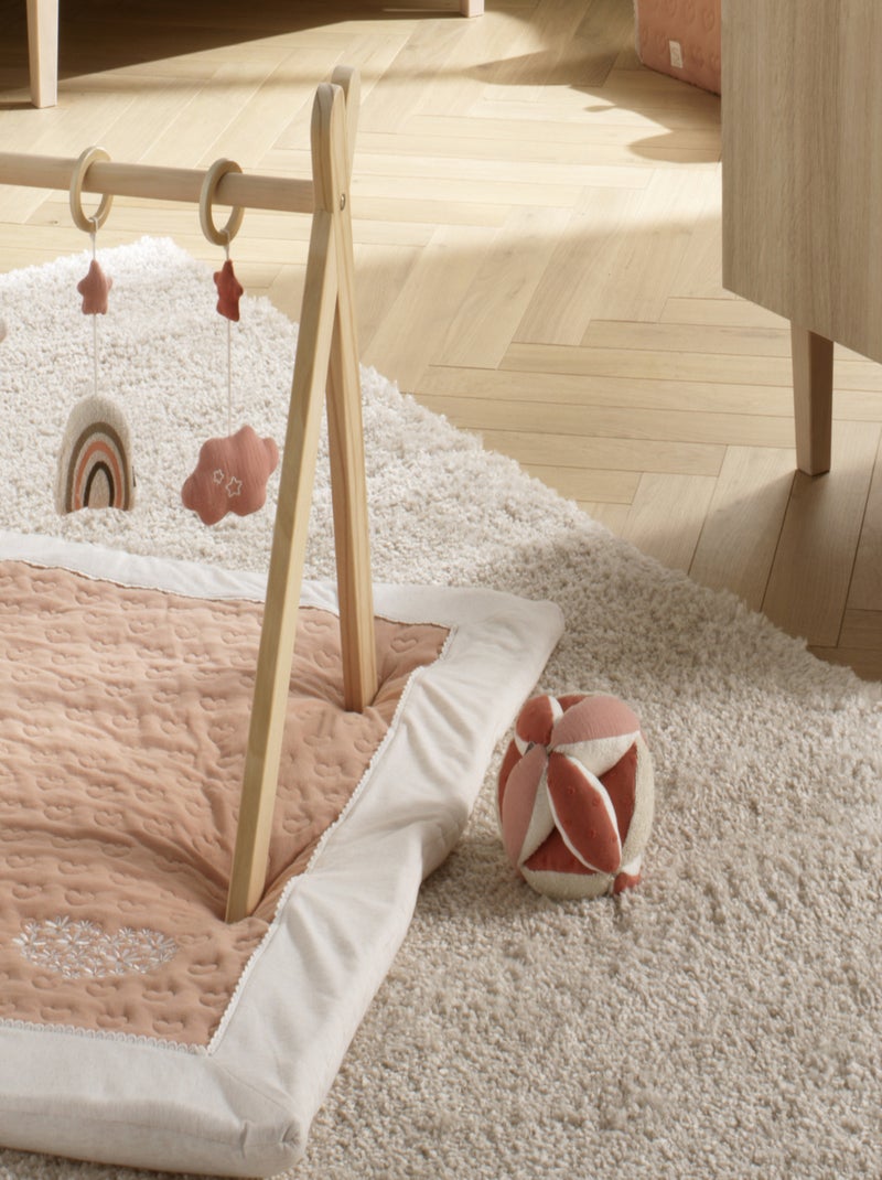 Pelota sensorial en algodón orgánico y - SAUTHON Rosa - Kiabi