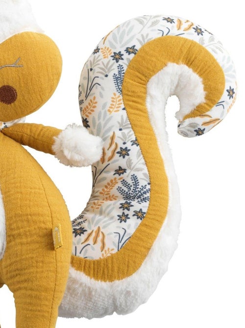 Peluche ardilla de terciopelo amarillo - SAUTHON - Kiabi
