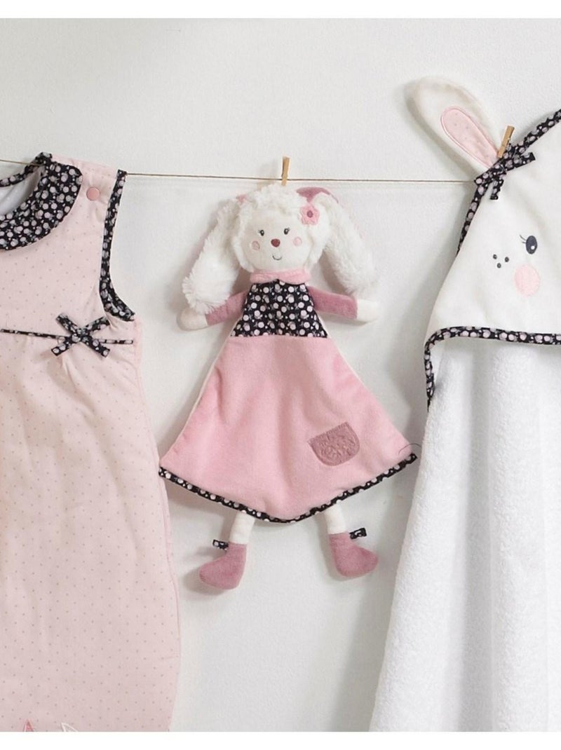 Peluche conejito de terciopelo - SAUTHON Blanco - Kiabi