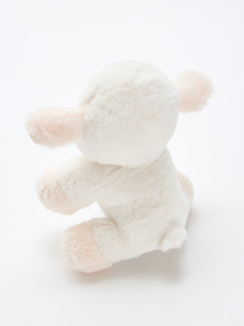 Peluche cordero suave Blanco - Kiabi