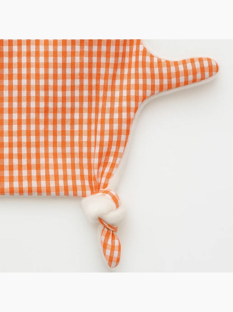 peluche de apego in cotone biologico Vichy Naranja - Kiabi