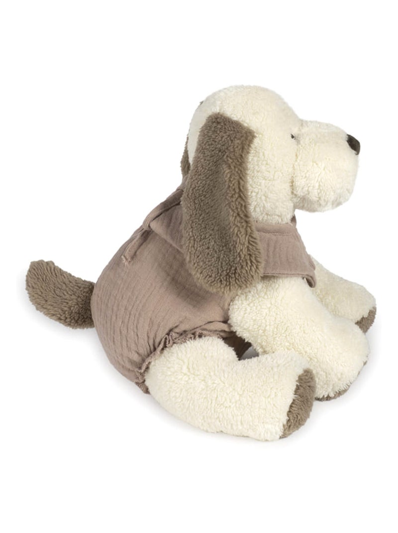 Peluche de perro en terciopelo y algodón, sintra | Walking Mum Beige - Kiabi