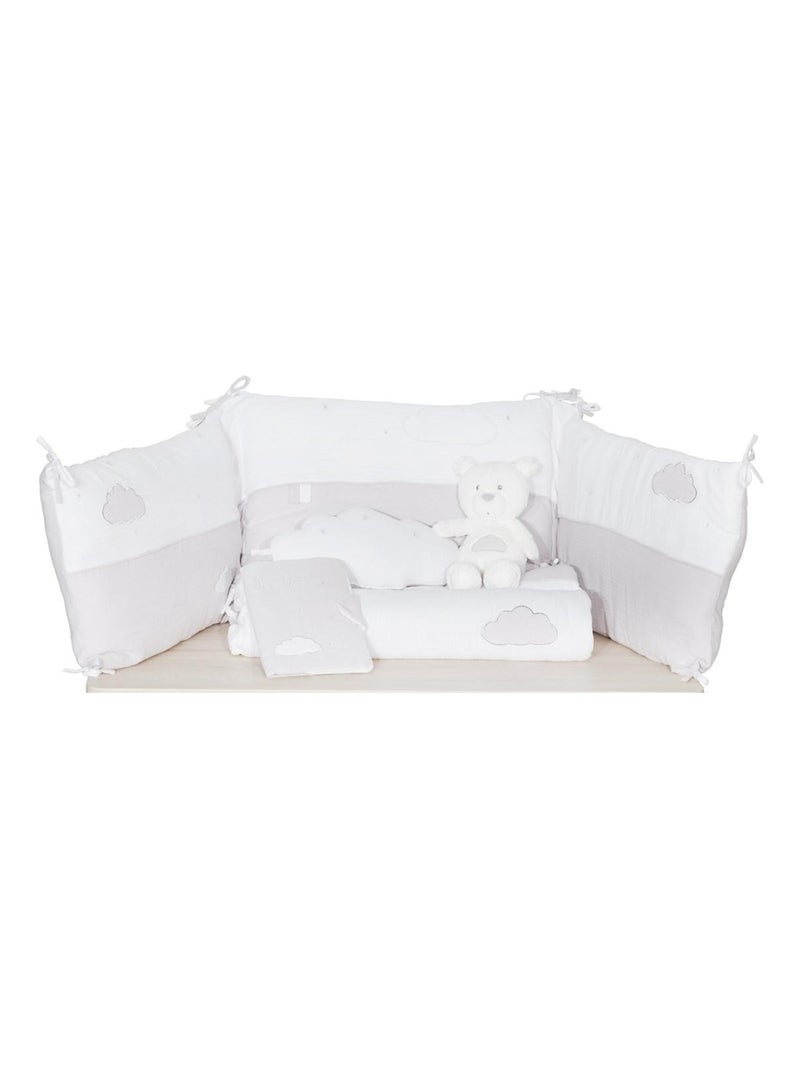 Peluche de terciopelo - SAUTHON Blanco Gris - Kiabi