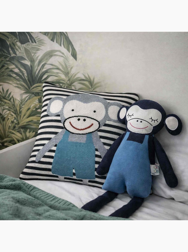 Peluche grande de mono de algodón | SEVIRA KIDS Azul - Kiabi