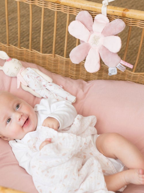 Peluche musical flor de algodón orgánico - Kiabi