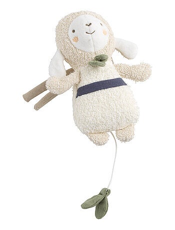 Peluche musical mini de rizo de algodón - SAUTHON