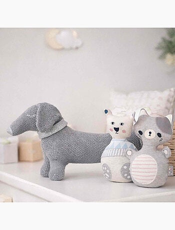 Peluche perro teckel de algodón orgánico - SEVIRA KIDS