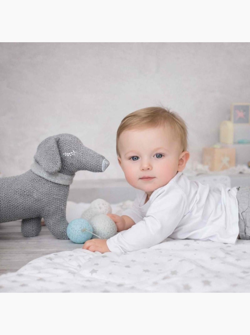 Peluche perro teckel de algodón orgánico | SEVIRA KIDS Gris - Kiabi