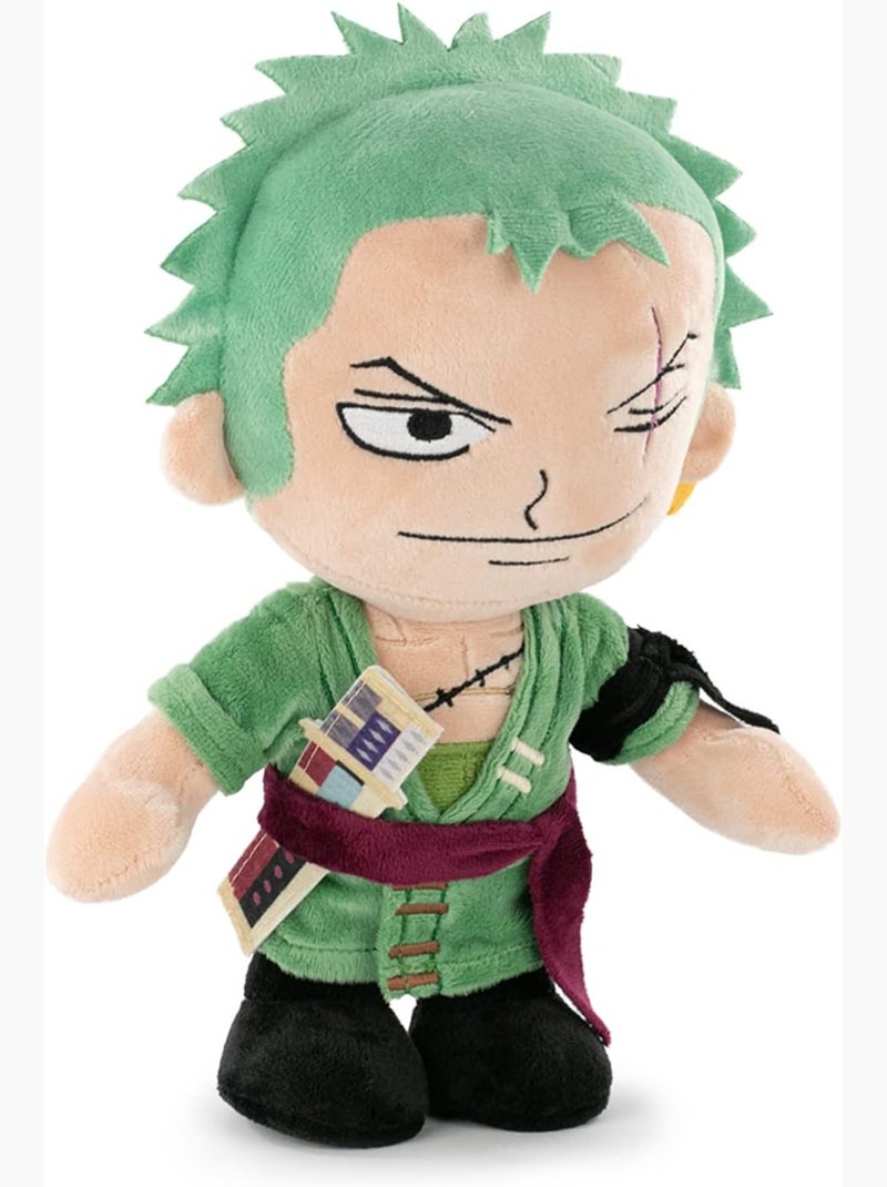 Peluche Roronoa Zoro 28 cm One Piece Verde - Kiabi
