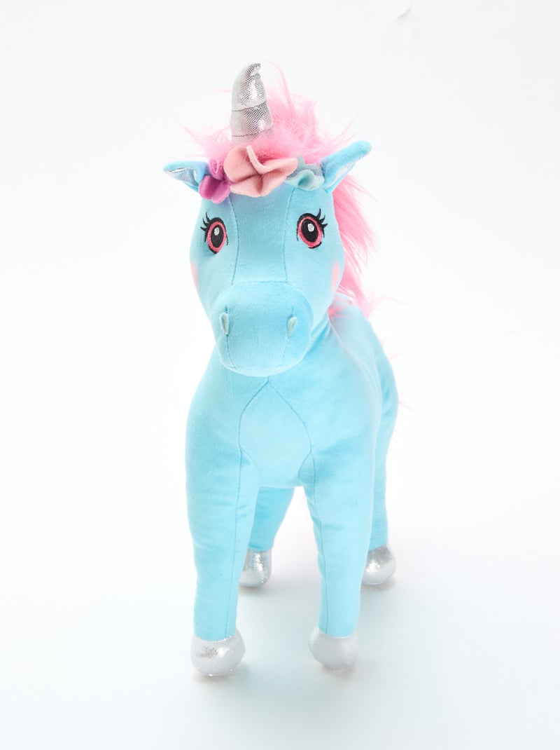 Peluche unicornio Azul - Kiabi